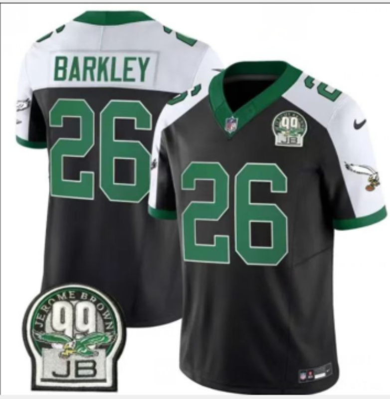 Men 2026 Philadelphia Eagles #26 Barkley black Nike NFL Jersey0814001